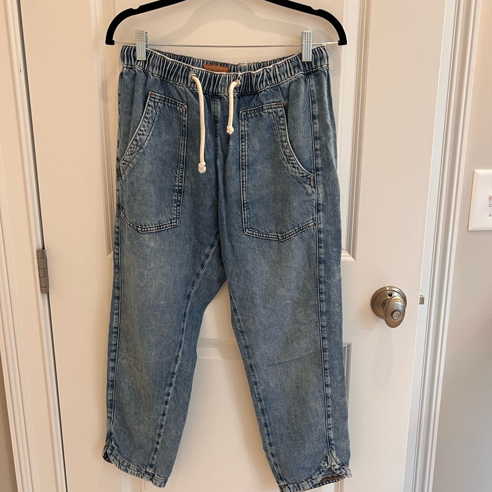Anthropologie drawstring jeans